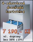 Dvou�ad� kovov� kartot�ka za 7190 K� v�etn� dopravy.